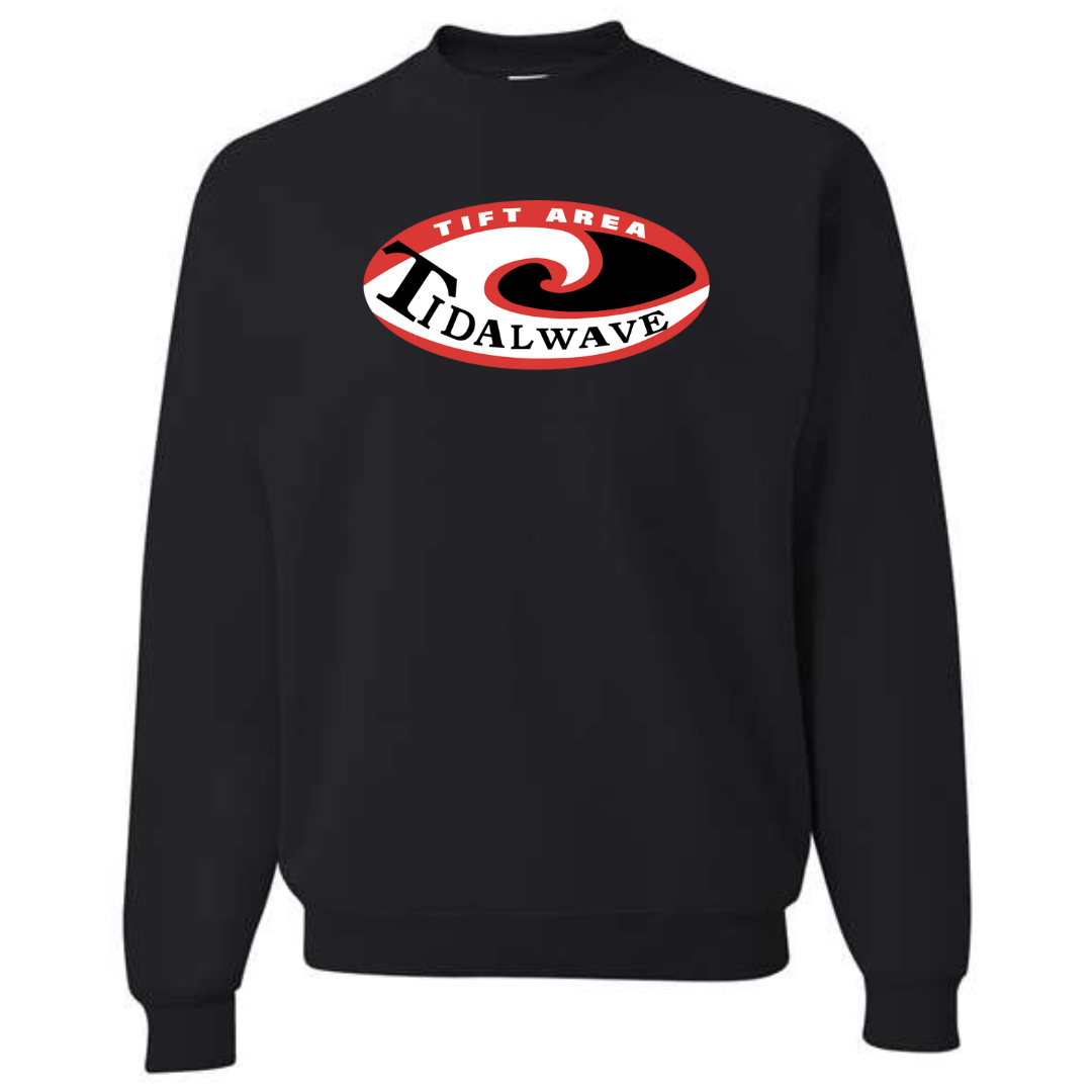 Fleece Crew Neck Sweatshirt (Customized) - Tiftarea Tidal Waves