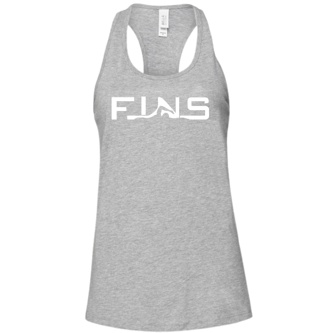 Ladies Racerback Flowy Tank (Customoized) - Bluffton Fins