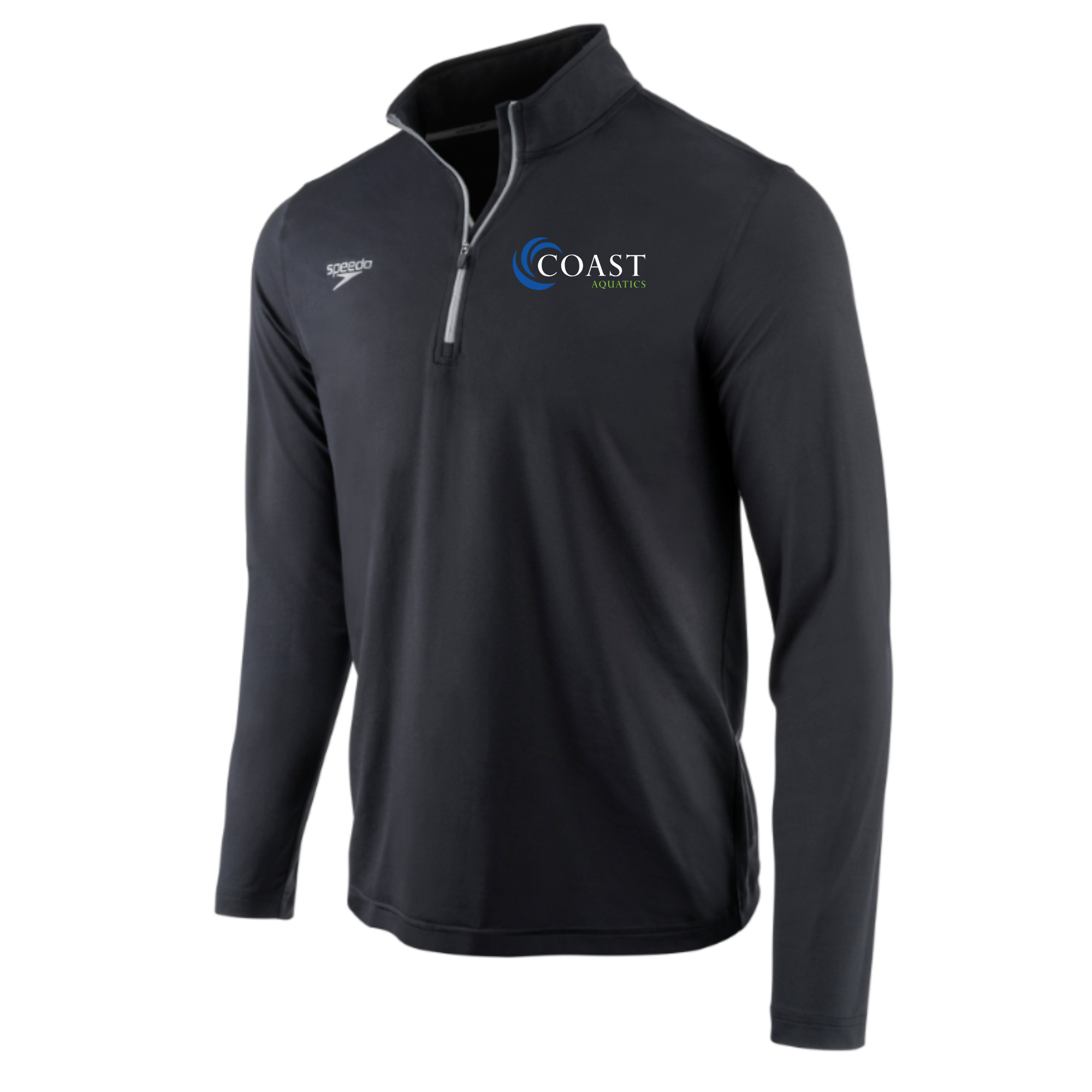 Speedo Jersey 1/4 Zip Long Sleeve T-Shirt (Embroidered) - Coast Aquatics