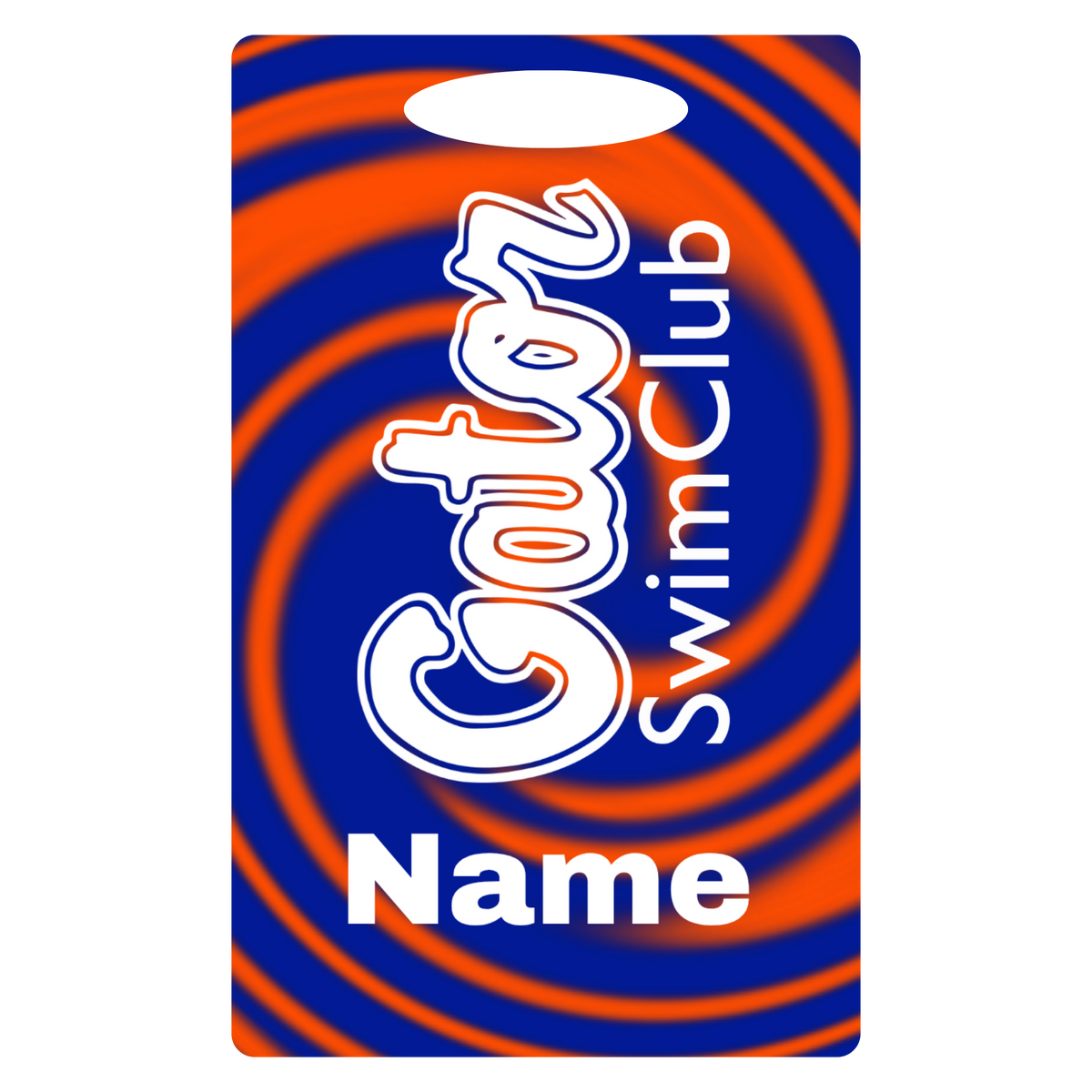 Aluminum Bag Tag (Customized) - Gator Swim Club