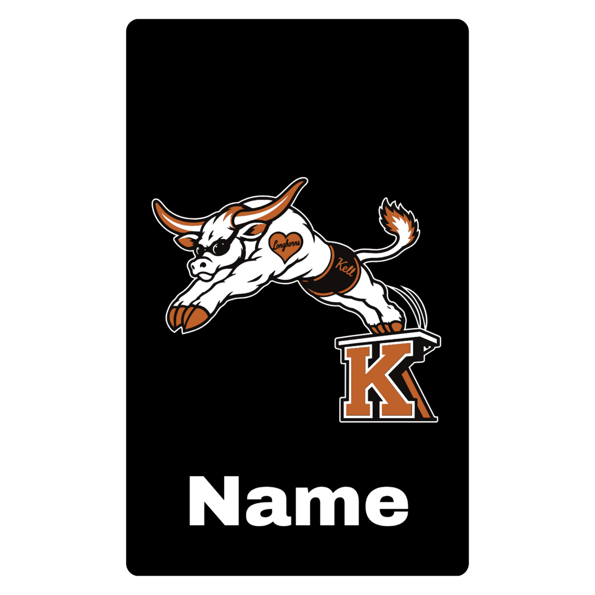 Kell Swim Aluminum Bag Tag (Customized) - Kell High School
