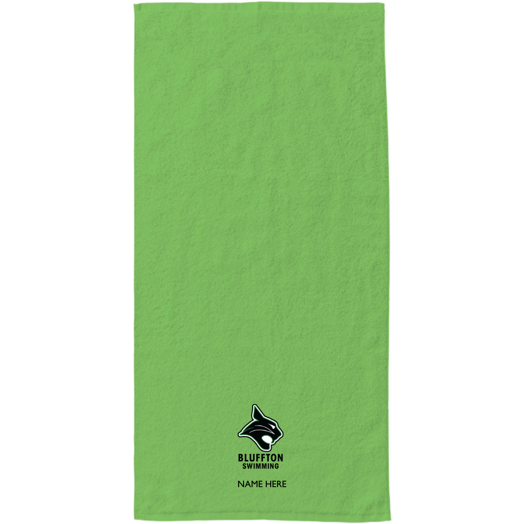 34" x 70" Velour Towel (Customized) - Bluffton HS