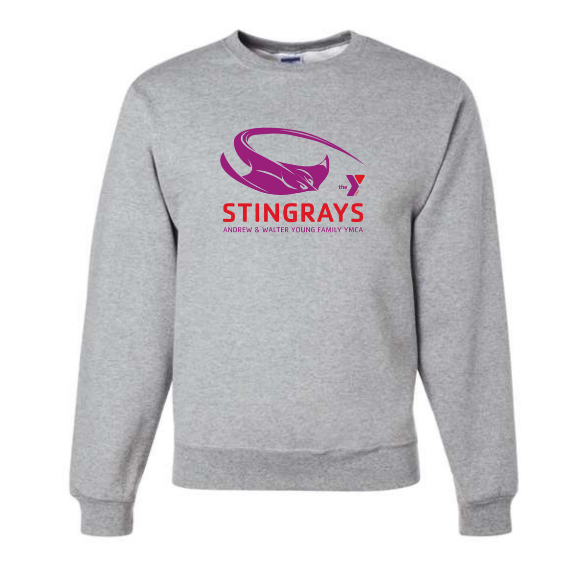 Fleece Crew Neck Sweatshirt (Heat Press) - Andrew and Walter Young YMCA