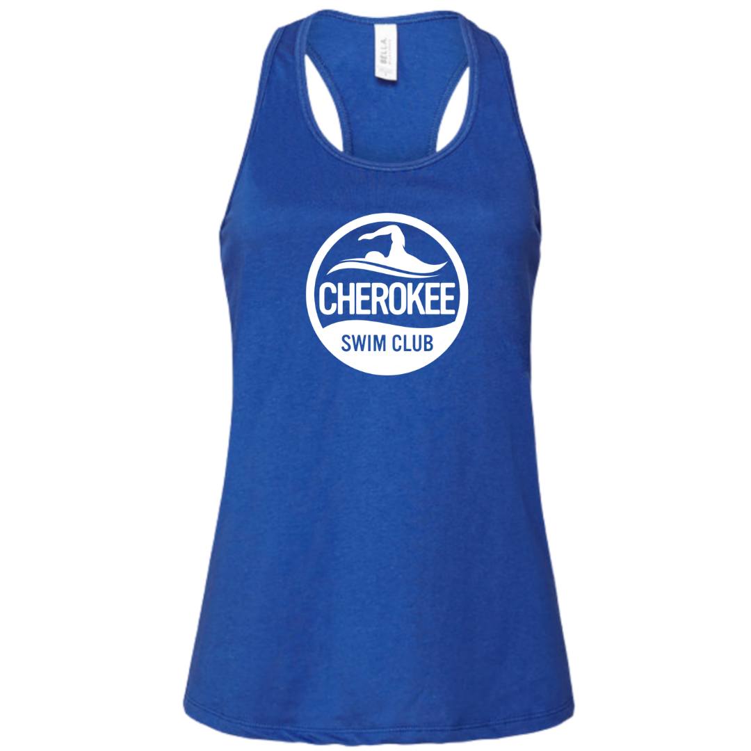 Ladies' Racerback Flowy Tank (Customized) - Cherokee Swim Club