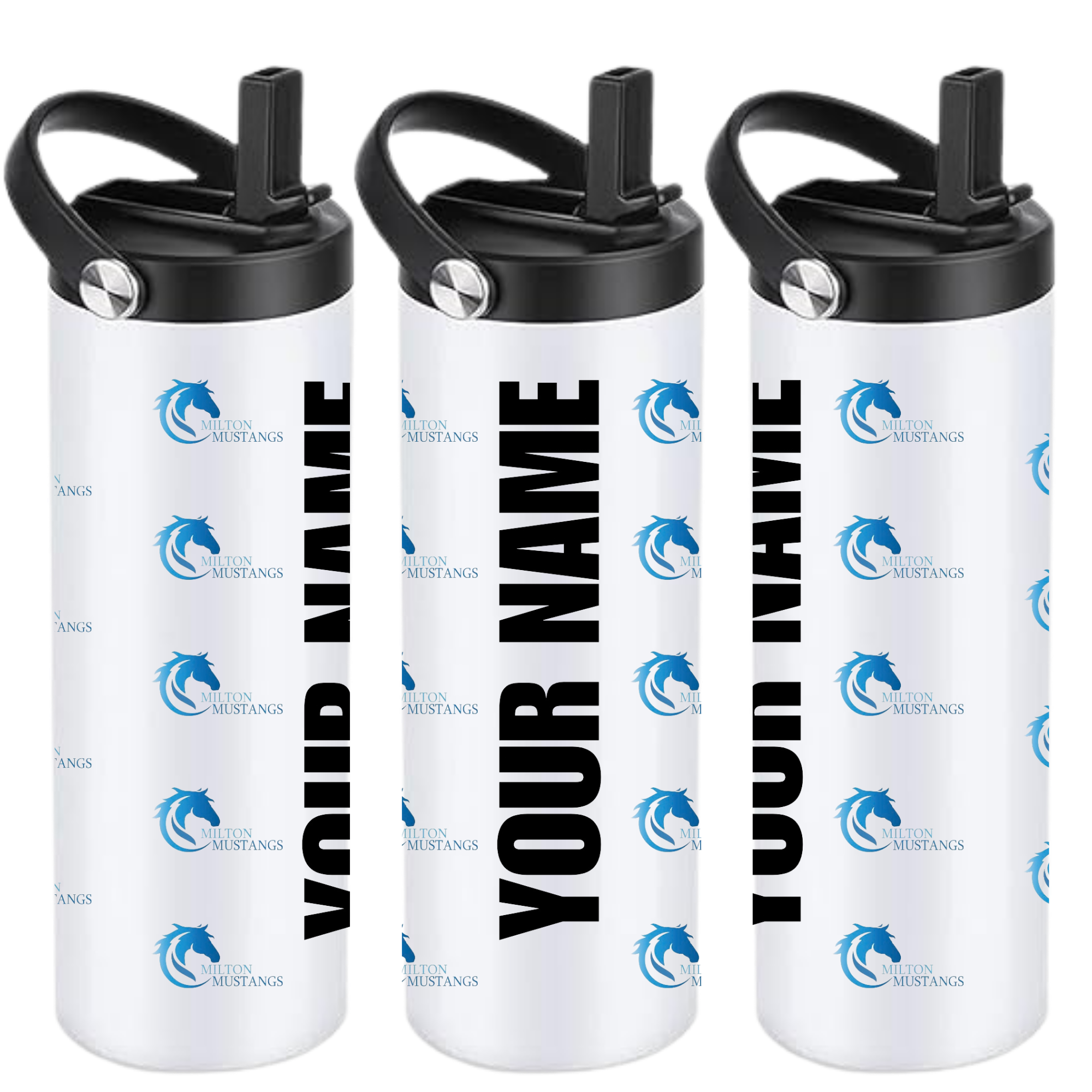 Personalized Insulated Sports Bottle 20oz (Customized) - Milton Mustangs