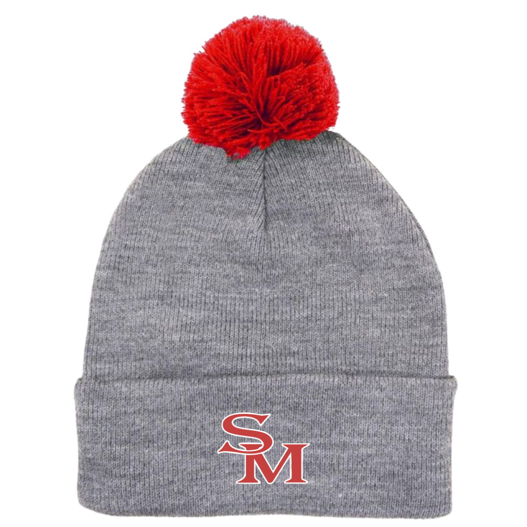 Puff Ball Beanie (Customized) - South Mecklenburg
