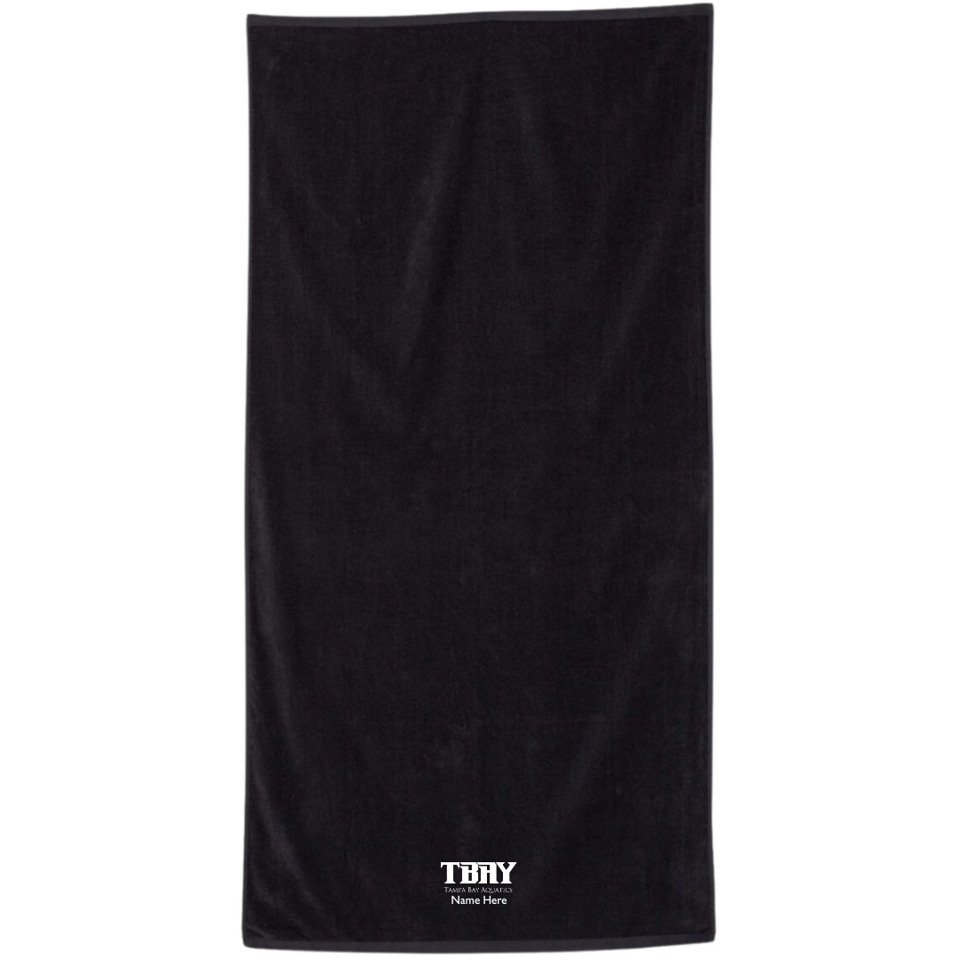 34" x 70" Velour Towel (Embroidered) - TBay
