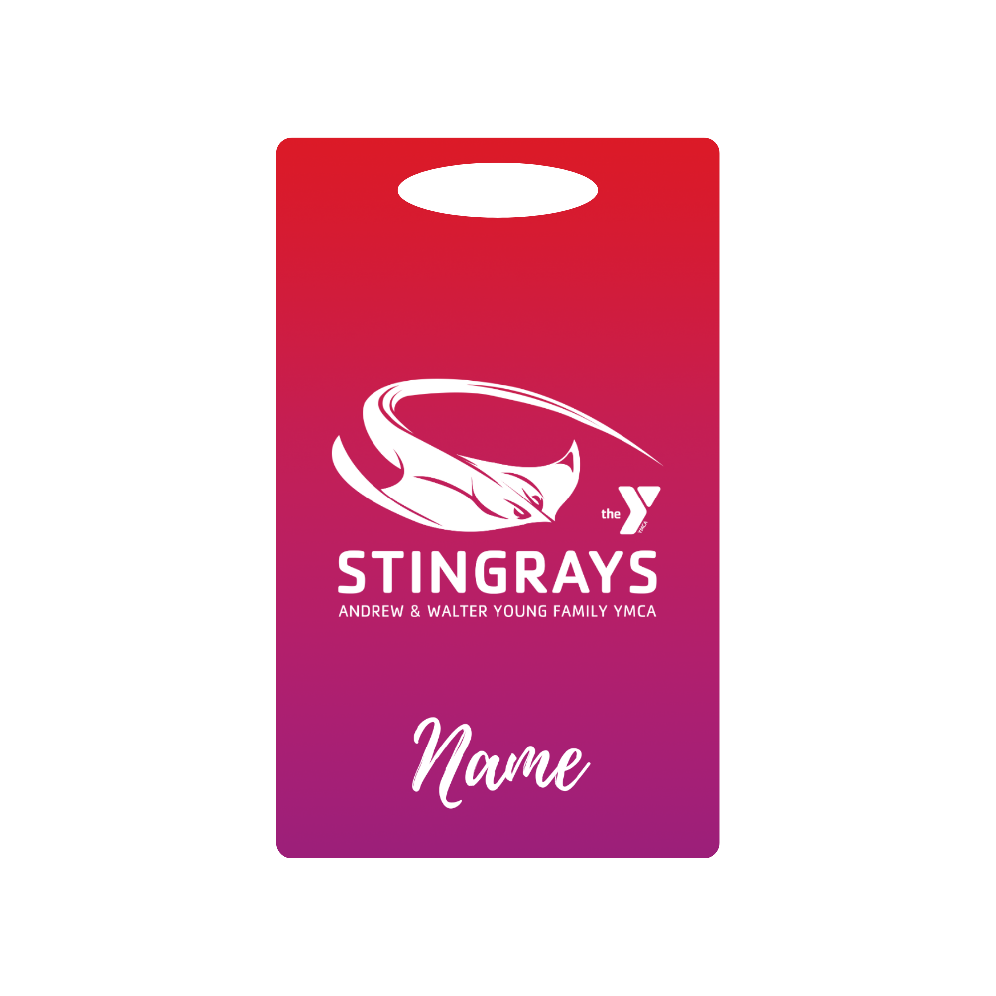 Aluminum Bag Tag (Customized) - Andrew and Walter Young YMCA