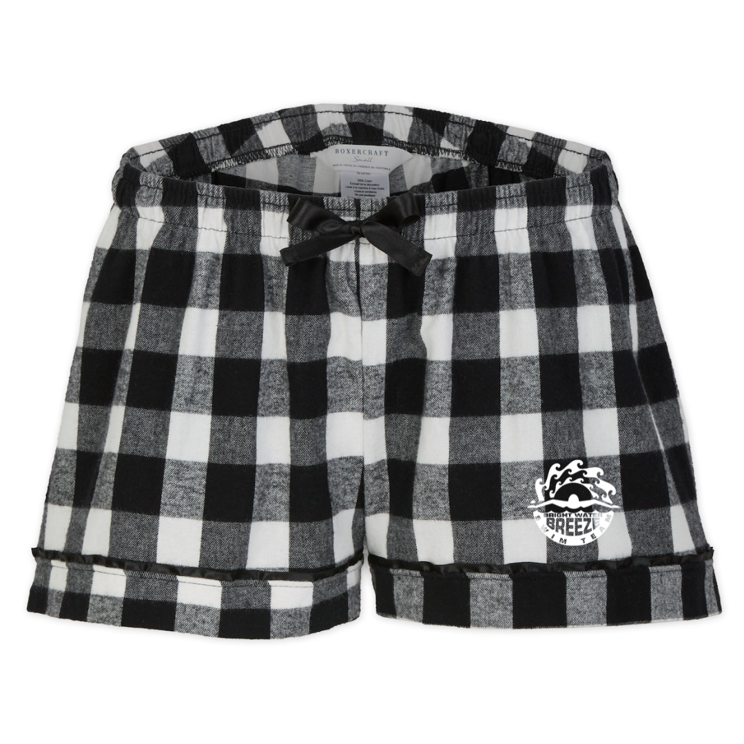 Boxercraft Women's Flannel Short (Customized) - Bright Water