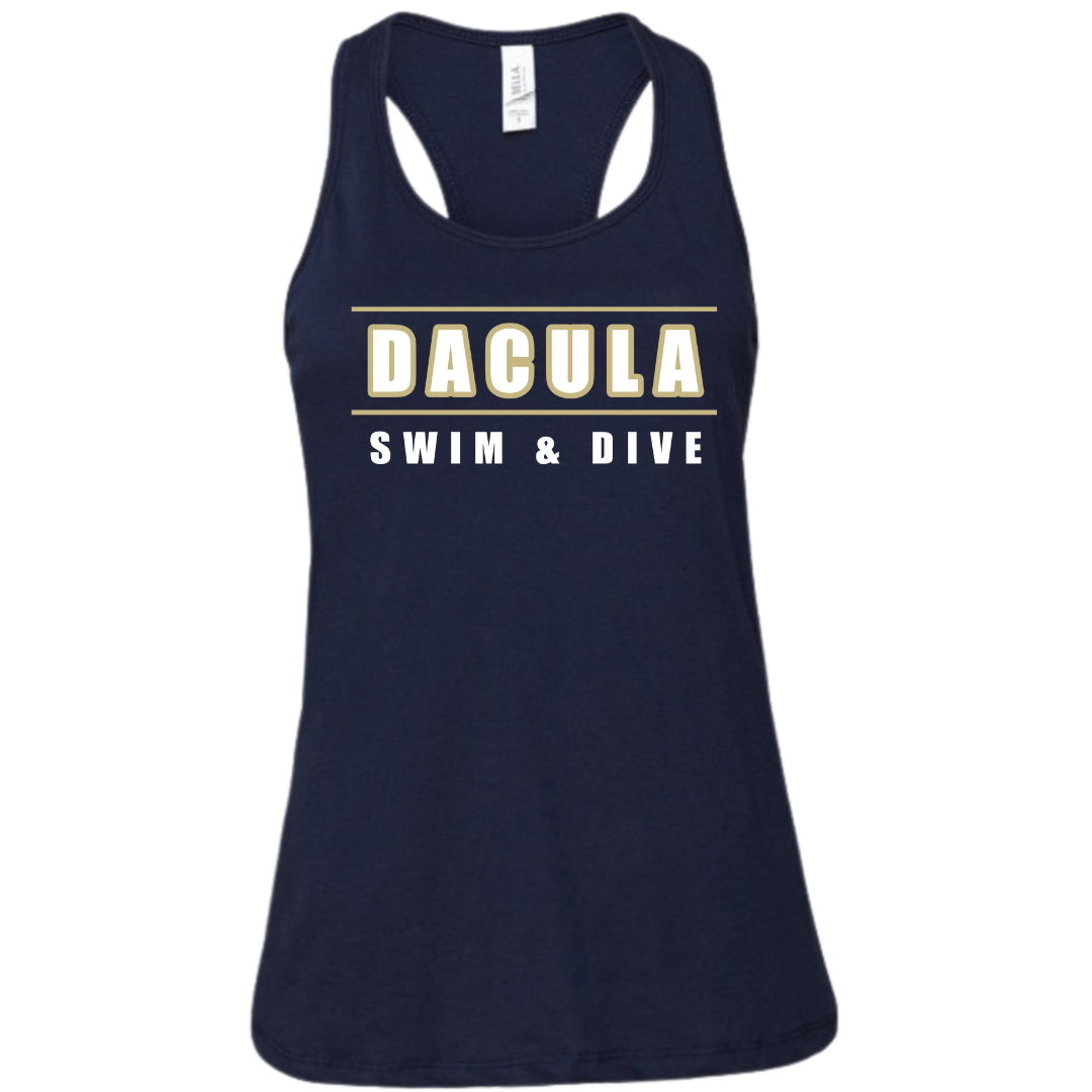 Ladies Racerback Flowy Tank (Customized) - Dacula High School