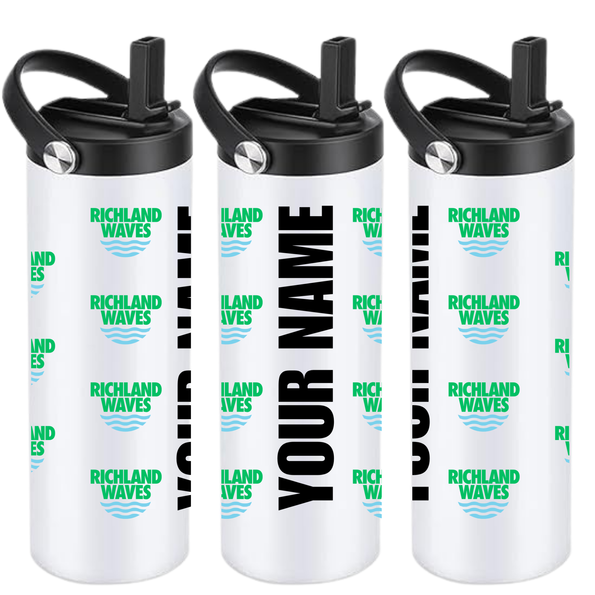 Personalized Insulated Sports Bottle 20oz (Customized) NEW DESIGN - Richland