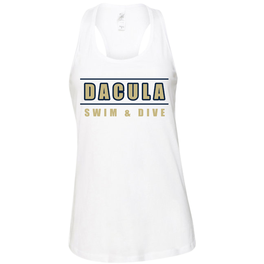 Ladies Racerback Flowy Tank (Customized) - Dacula High School