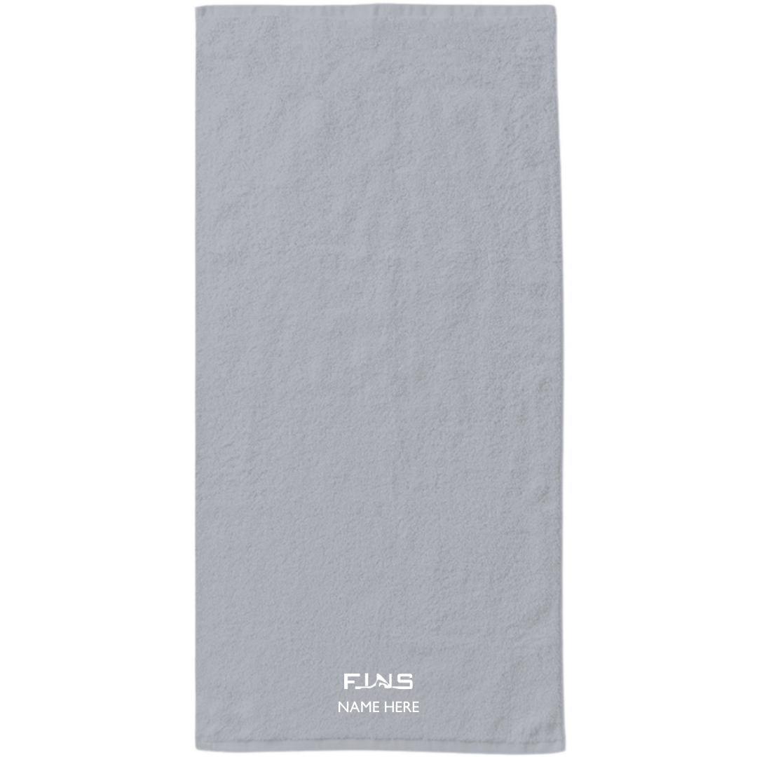 34" x 70" Velour Towel (Customized) - Bluffton Fins