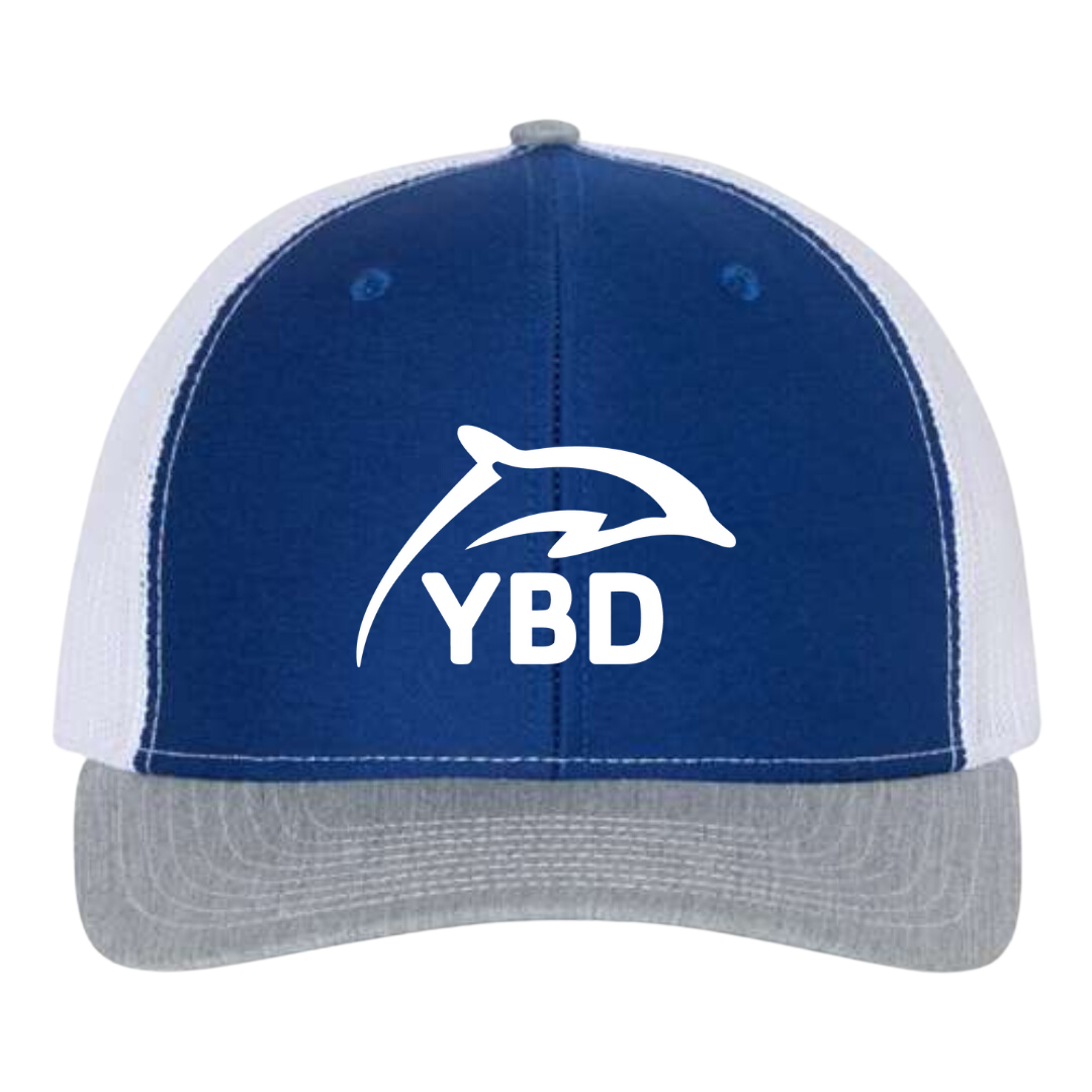 Richardson 112 Snap Back Hat (Customized) - Y Blue Dolphins