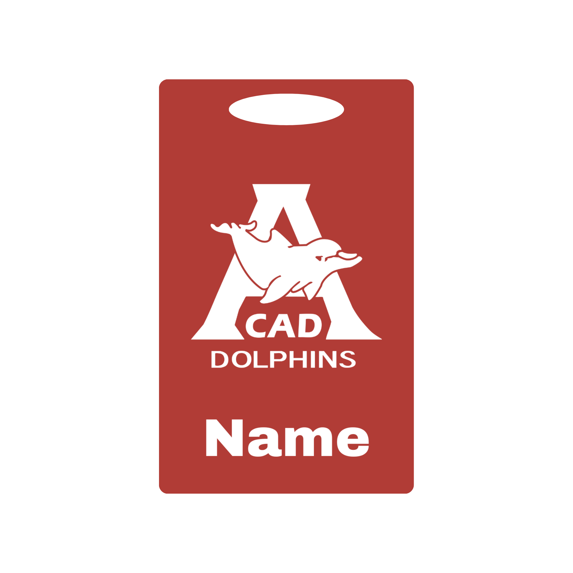 Aluminum Bag Tag (Customized) - City of Atlanta Dolphins