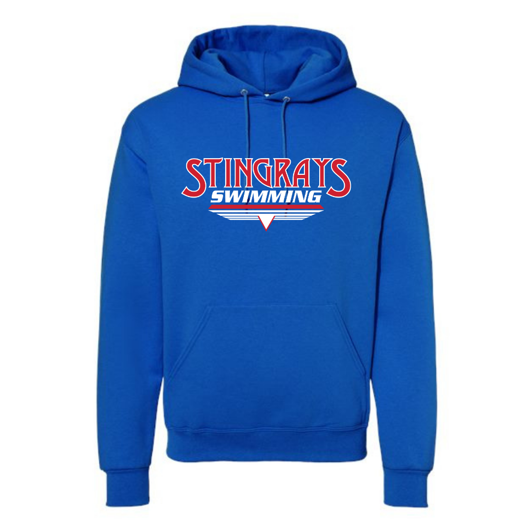Medium Weight Unisex Hooded Sweatshirt (Customized) - Stingrays Swimming