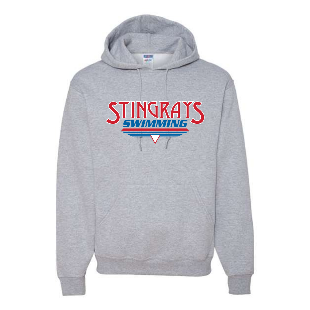 Medium Weight Unisex Hooded Sweatshirt (Customized) - Stingrays Swimming