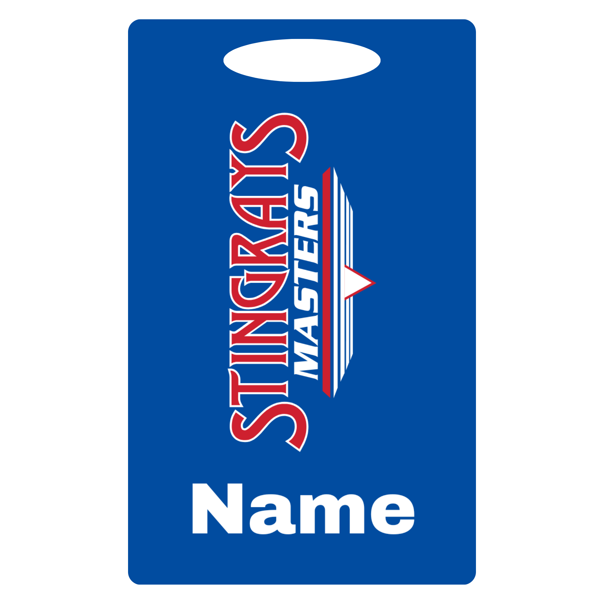 Aluminum Bag Tag (Customized) - Stingrays Swimming (Masters Team)