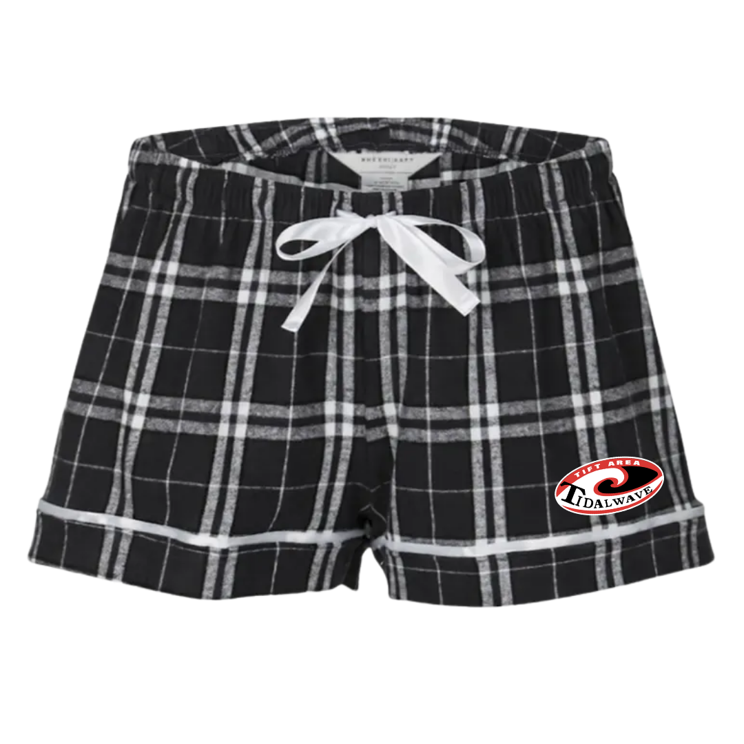 Boxercraft Women's Flannel Short (Customized) - Tiftarea Tidal Waves