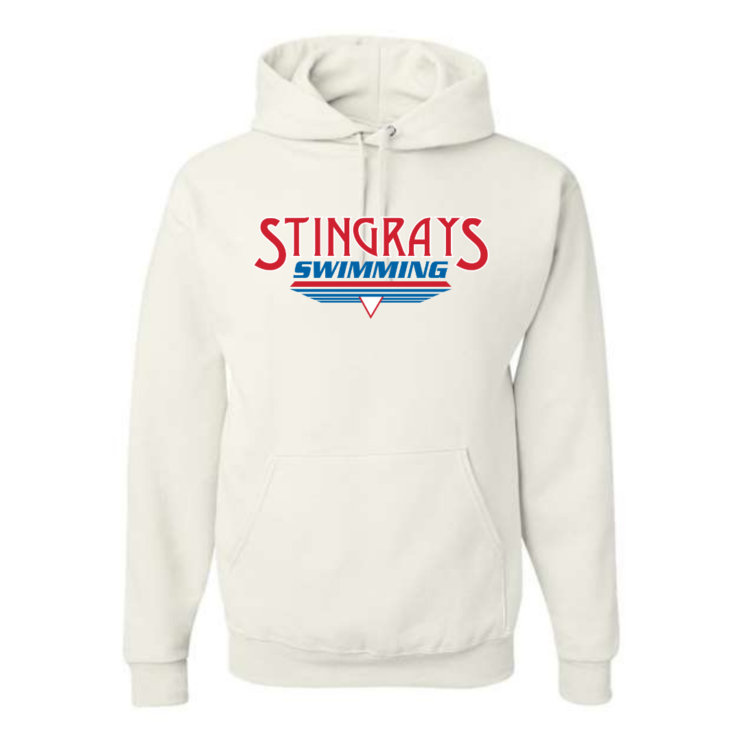 Medium Weight Unisex Hooded Sweatshirt (Customized) - Stingrays Swimming