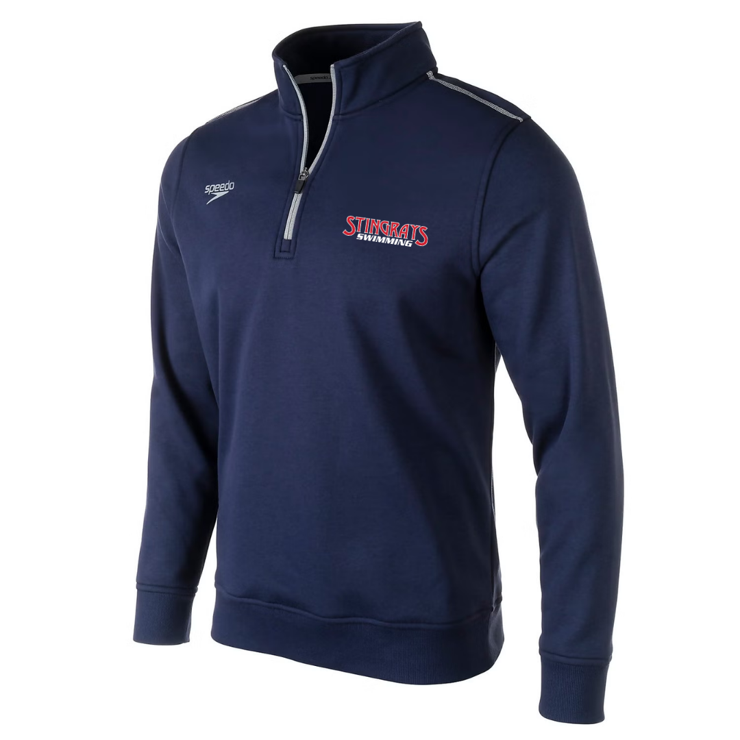 Speedo 1/4 Zip Fleece Sweatshirt (Customized) - Stingrays Swimming