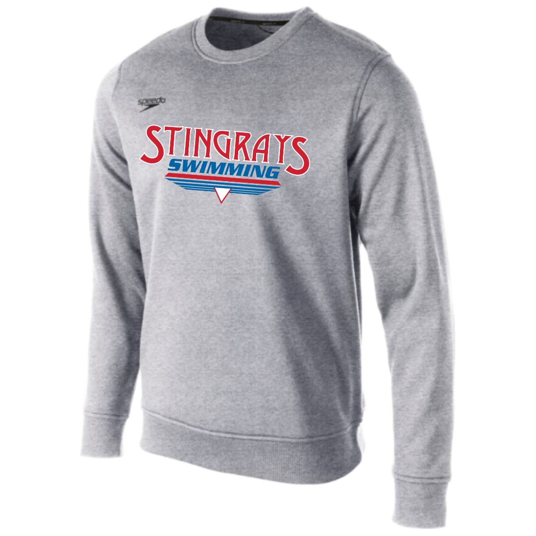 Speedo Fleece Crew Neck Sweatshirt (Customized) - Stingrays Swimming