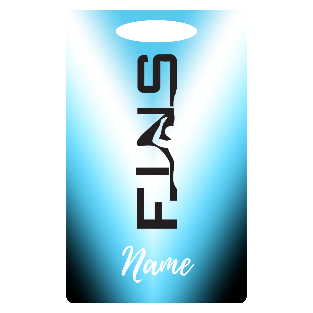 Aluminum Bag Tag (Customized) - Bluffton Fins