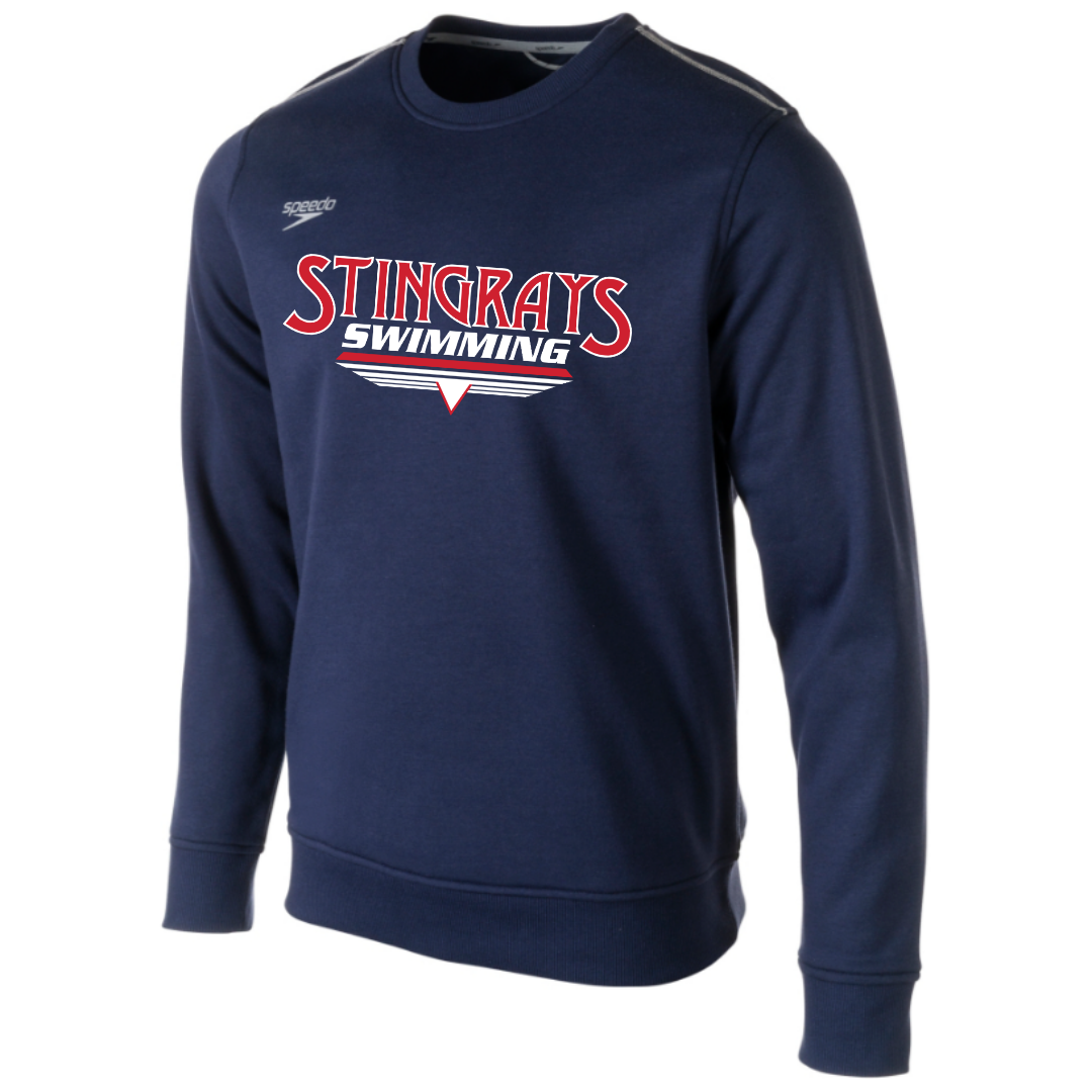 Speedo Fleece Crew Neck Sweatshirt (Customized) - Stingrays Swimming