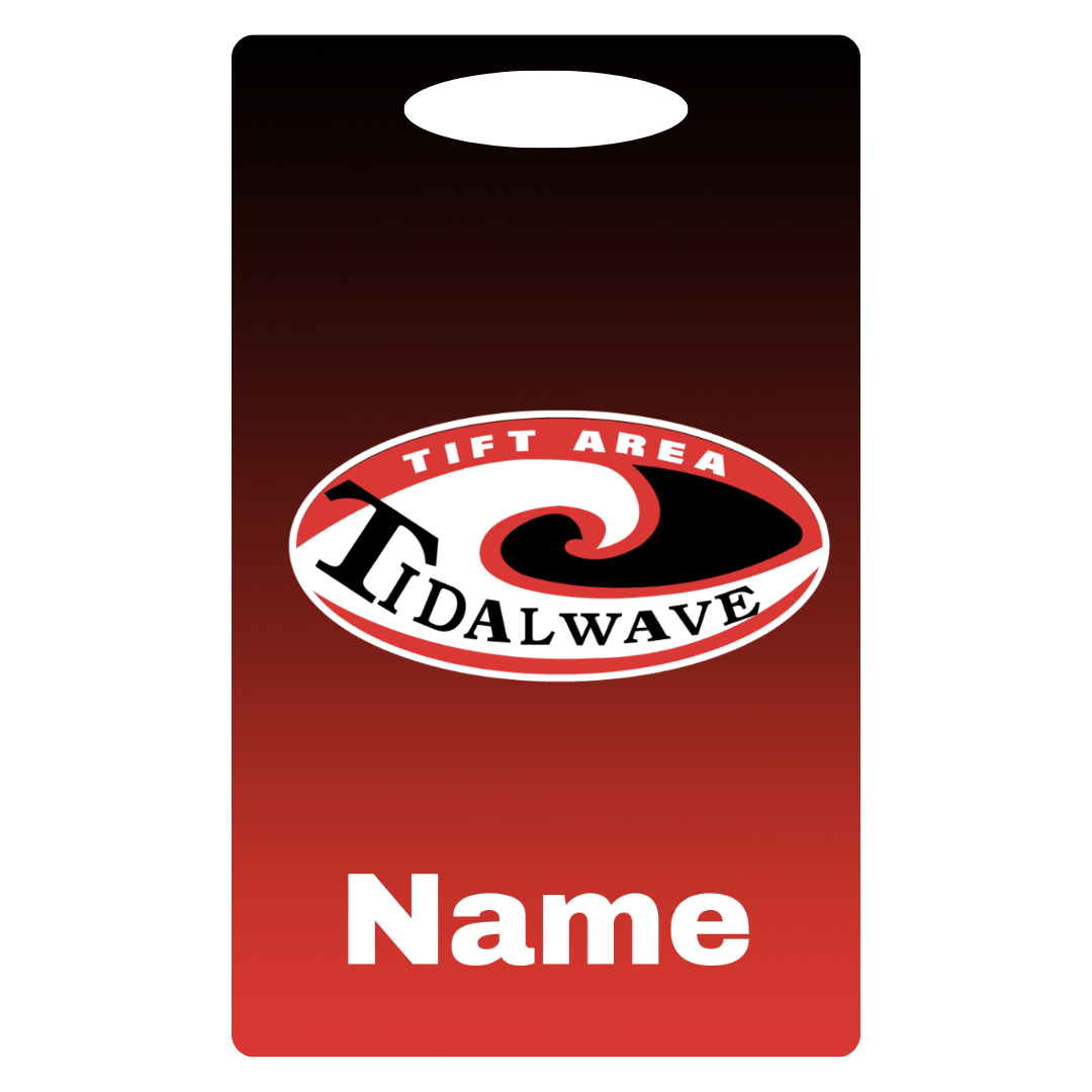 Aluminum Bag Tag (Customized) - Tiftarea Tidal Waves