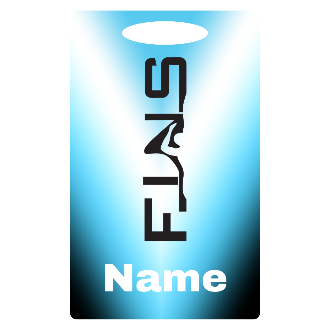 Aluminum Bag Tag (Customized) - Bluffton Fins