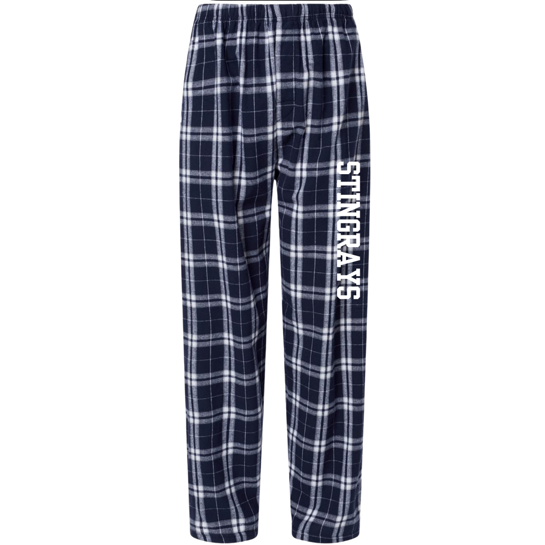 Boxercraft Flannel Pants (Customized) - Stingrays Swimming
