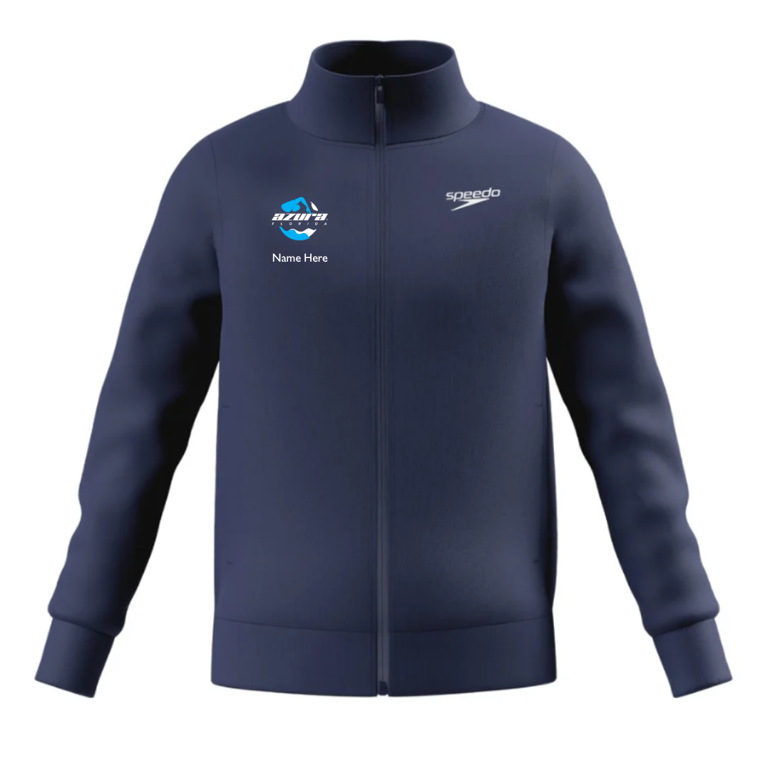 Speedo Unisex Team Fleece Full Zip Jacket (Embroidered) - Azura