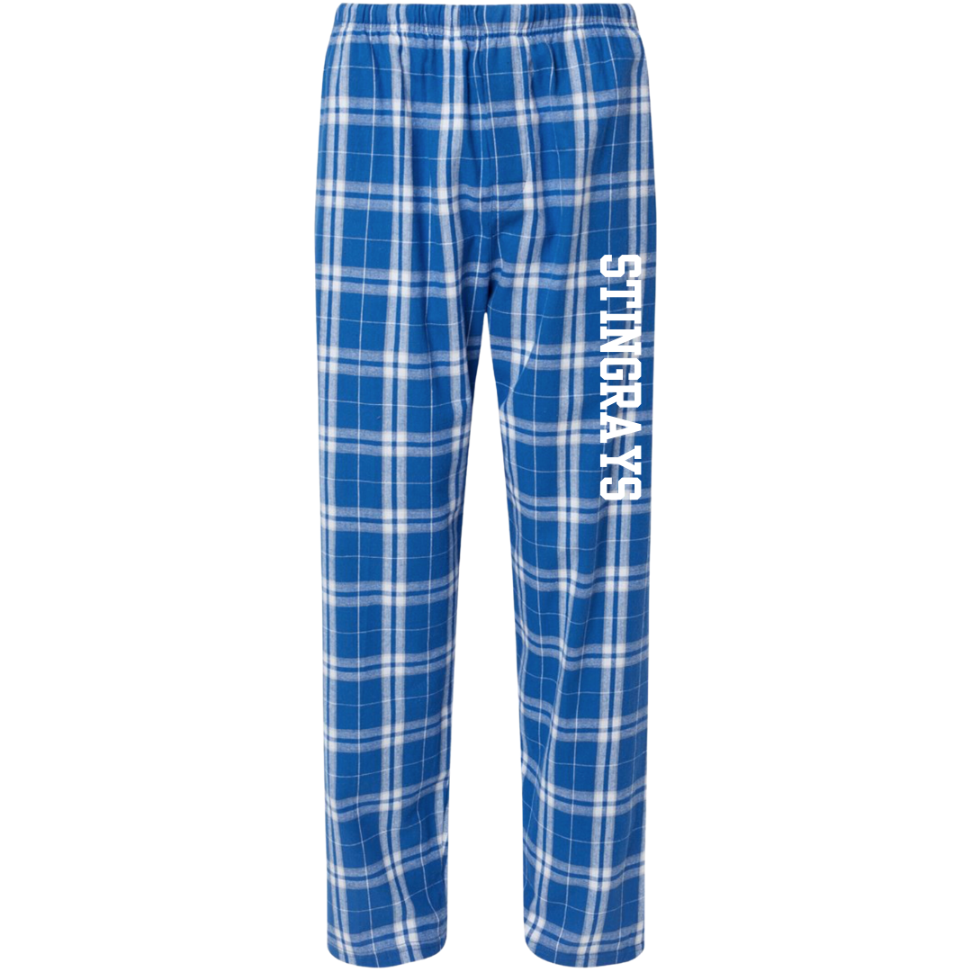 Boxercraft Flannel Pants (Customized) - Stingrays Swimming