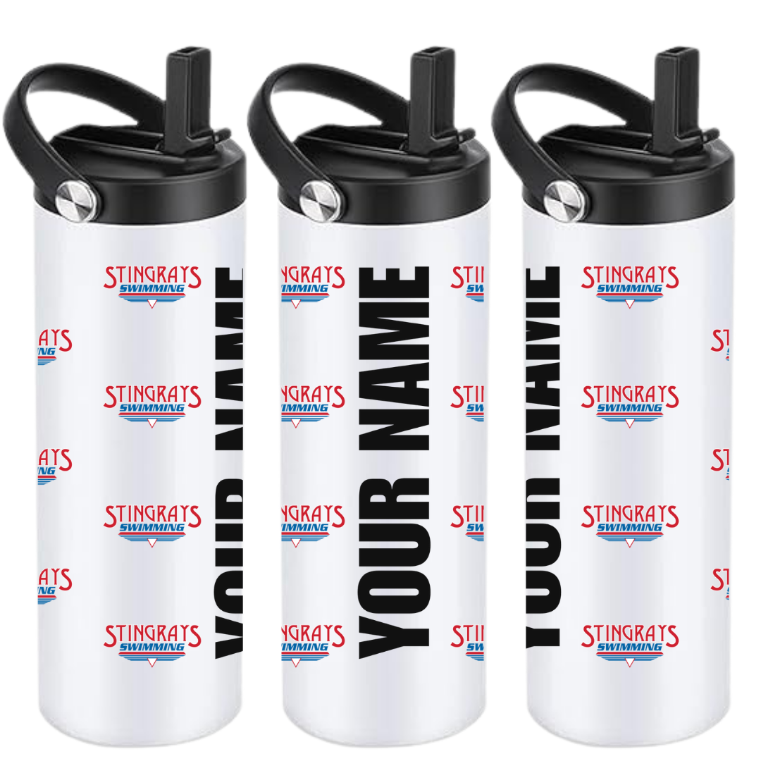 Personalized Insulated Sports Bottle 20oz (Customized) - Stingrays Swimming