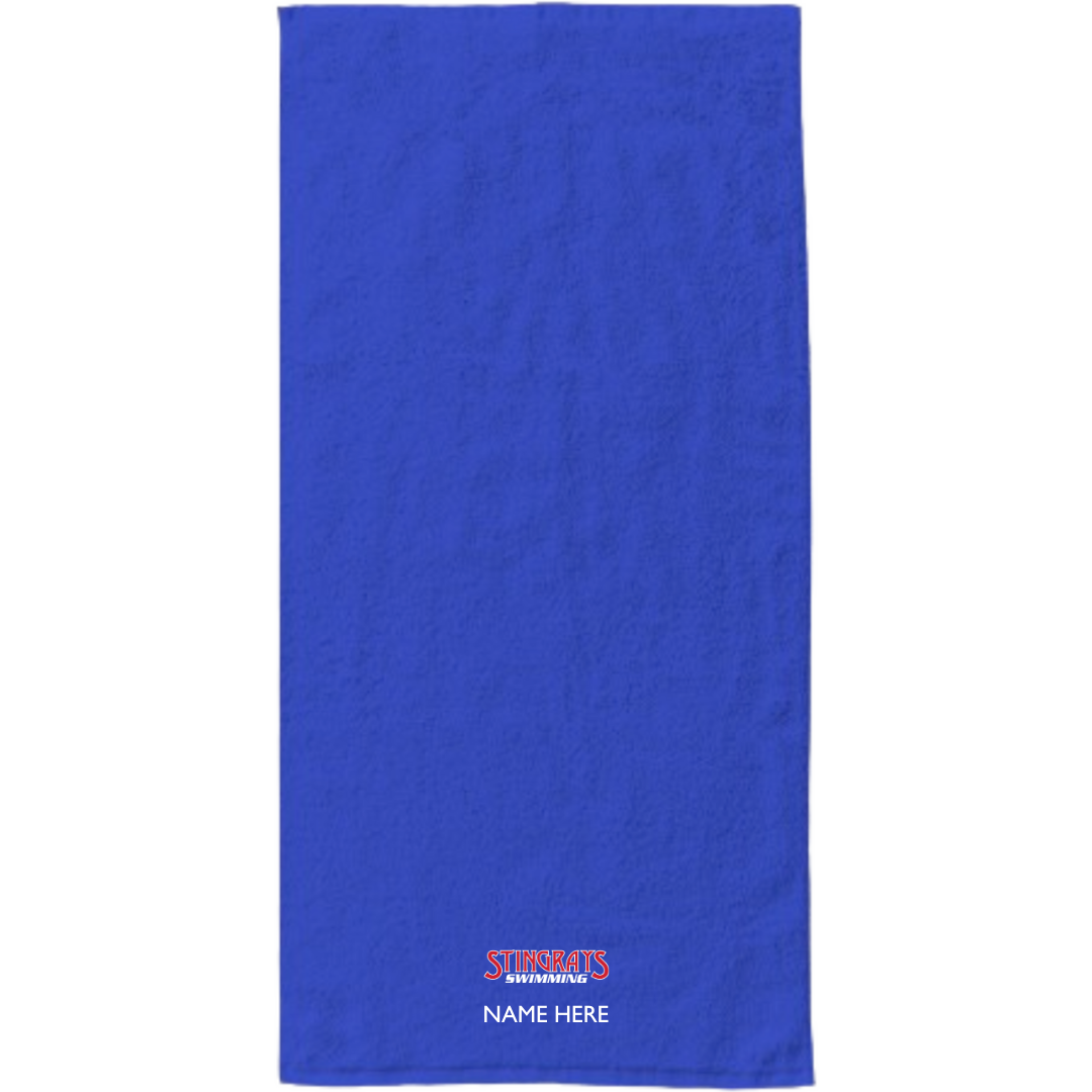 34" x 70" Velour Towel (Customized) - Stingrays Swimming