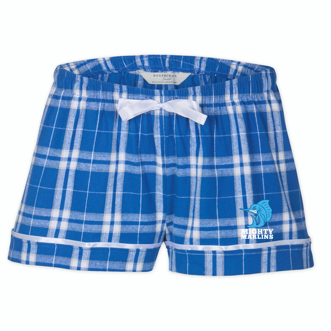 Boxercraft Women's Flannel Short (Customized) - Flowers Crossing