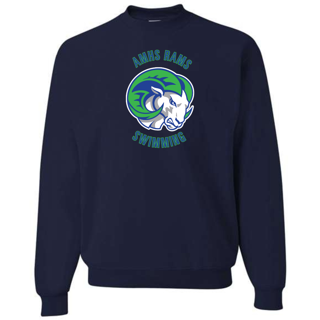 Fleece Crew Neck Sweatshirt (Heat Pressed) - Arabia High School