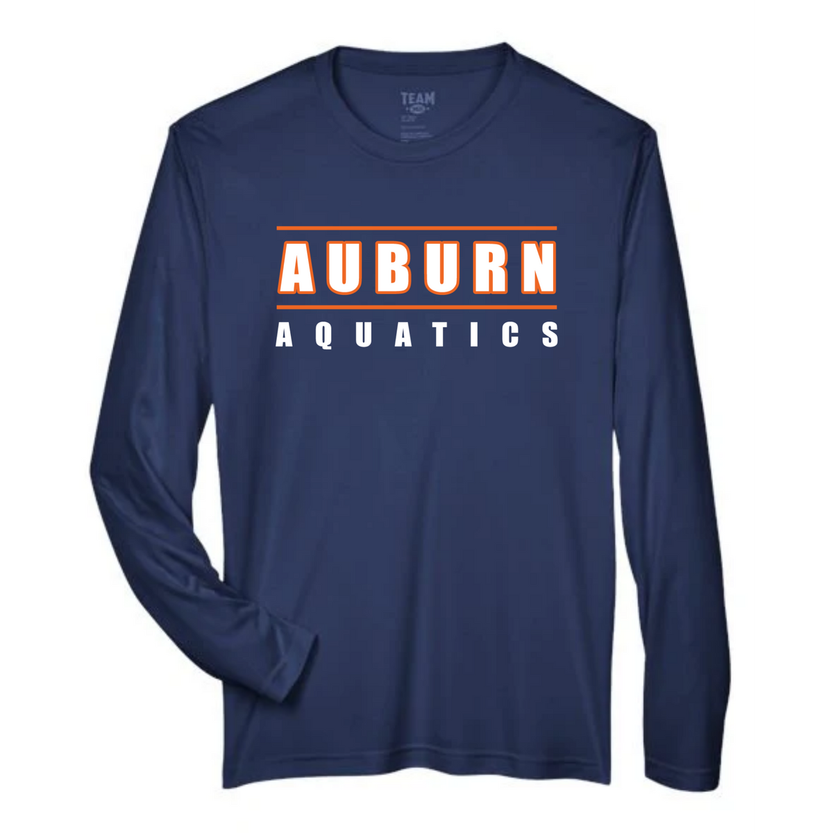 Performance Long-Sleeve Tee (Customized) - Auburn Aquatics