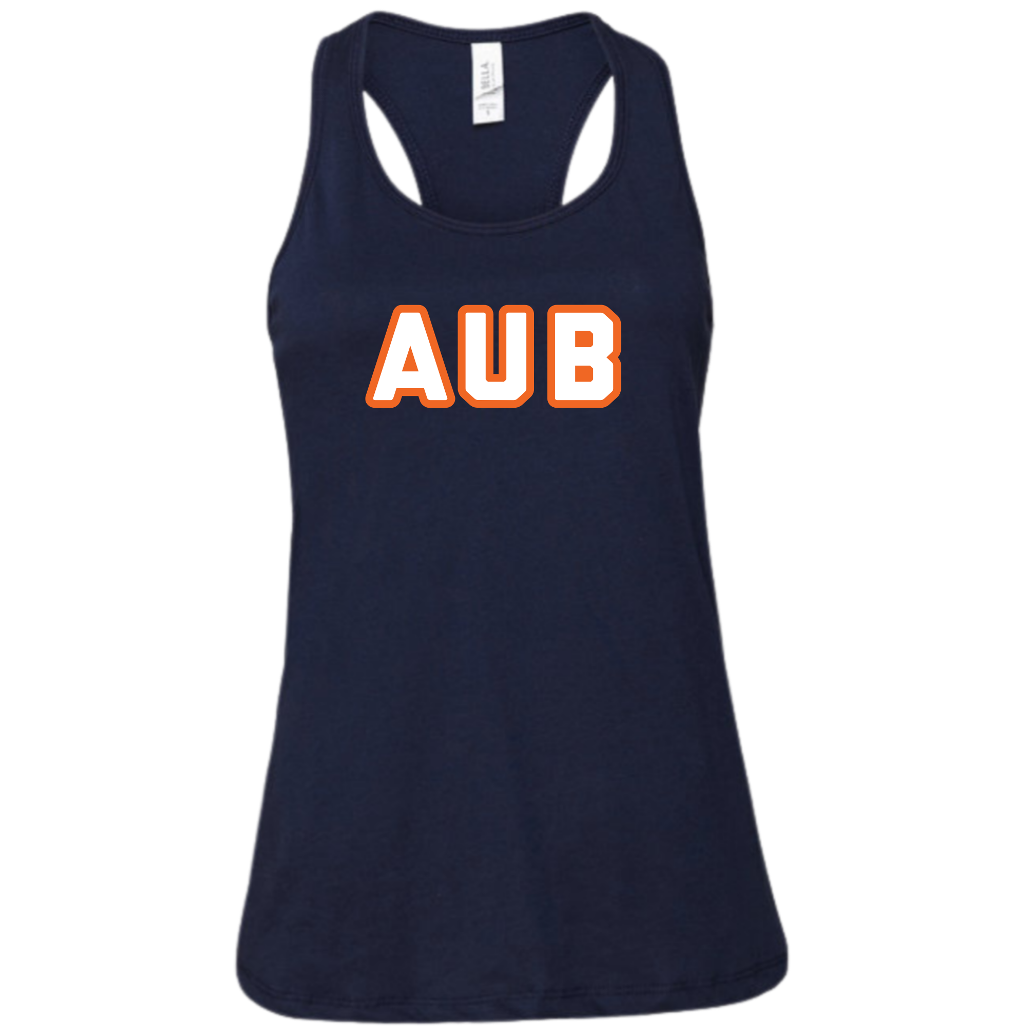 Ladies' Racerback Flowy Tank AUB Logo (Customized) - Auburn Aquatics