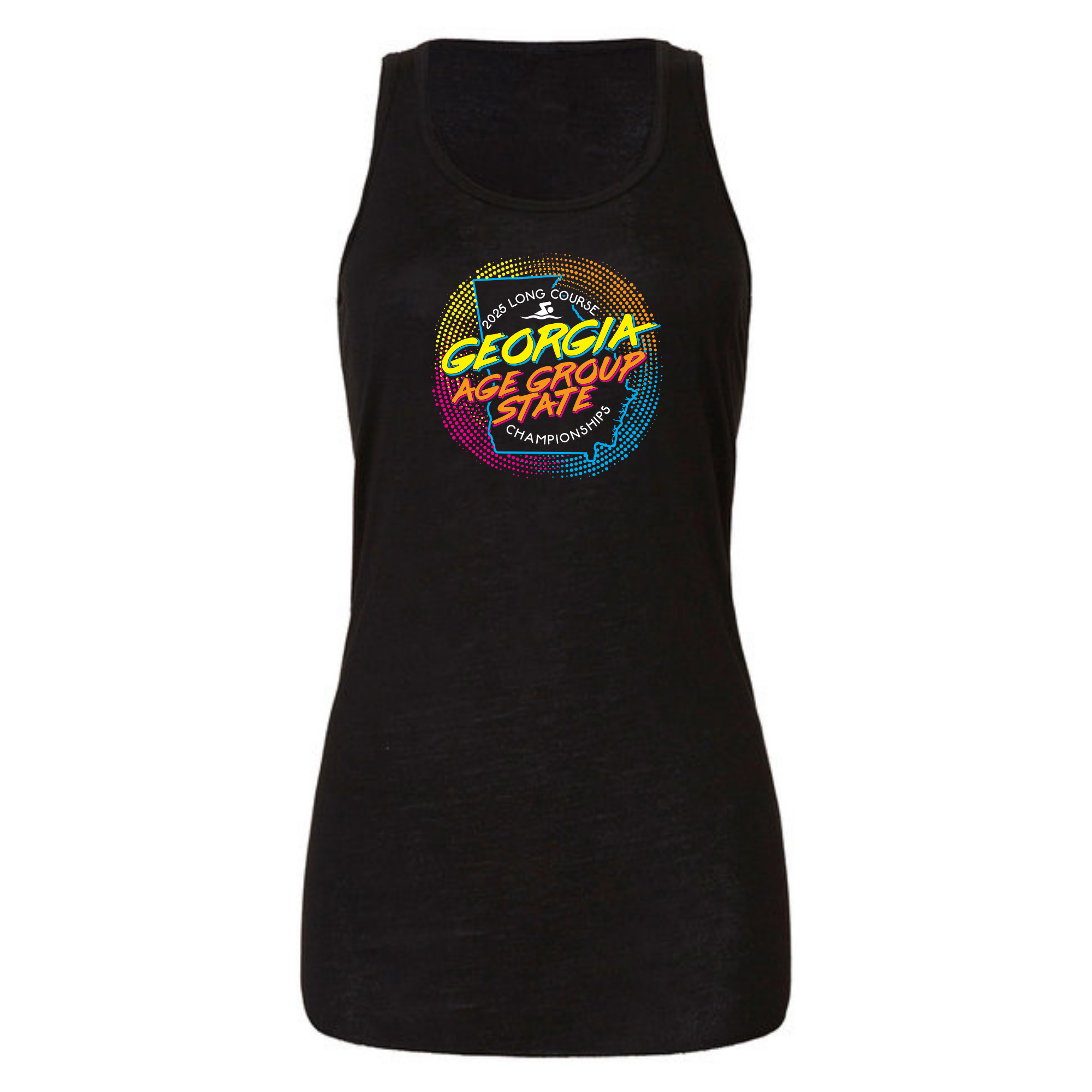 Ladies Racerback Flowy Tank (Customoized) - LC Age Group State