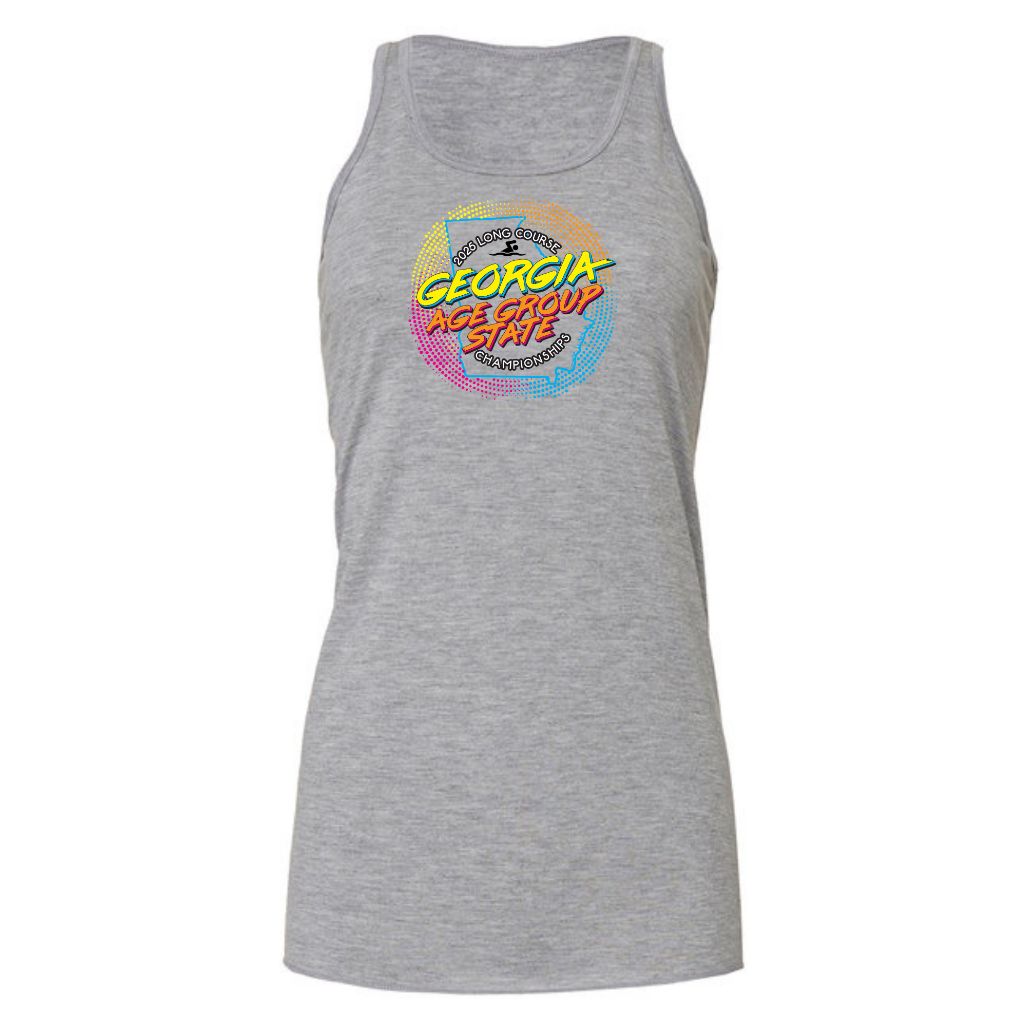 Ladies Racerback Flowy Tank (Customoized) - LC Age Group State