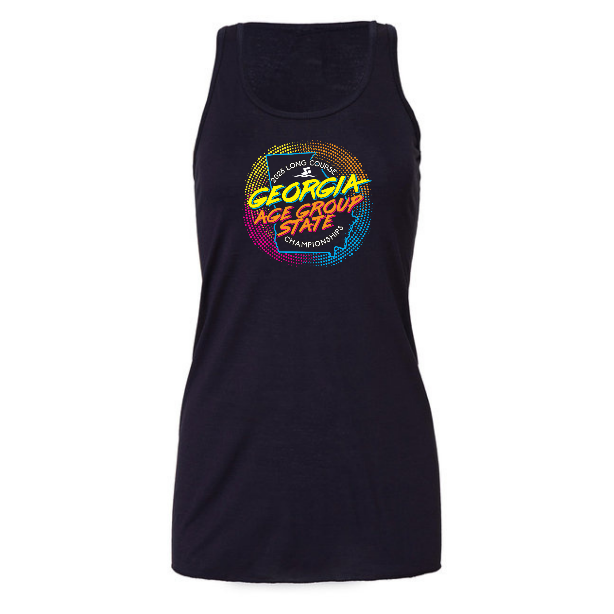 Ladies Racerback Flowy Tank (Customoized) - LC Age Group State