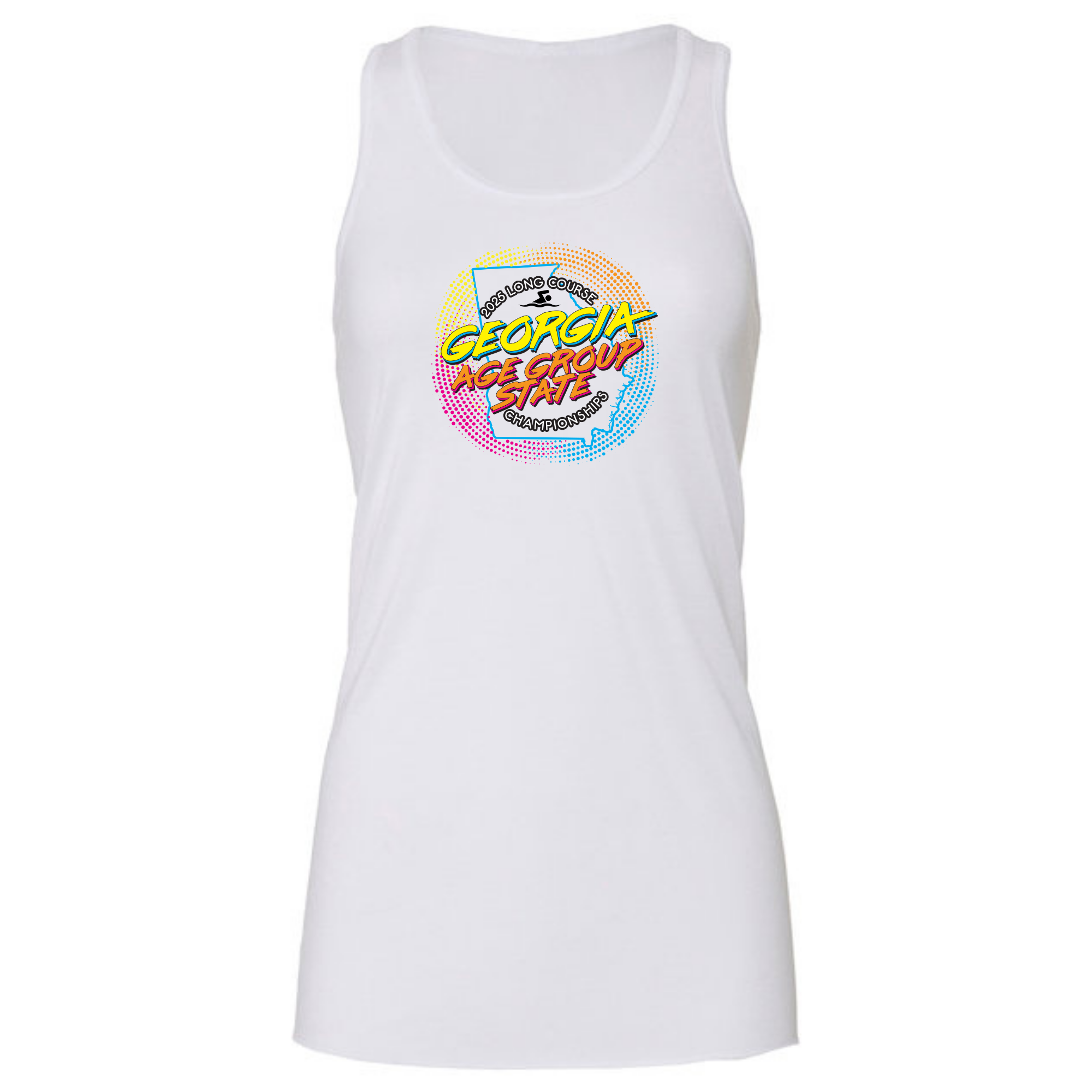 Ladies Racerback Flowy Tank (Customoized) - LC Age Group State