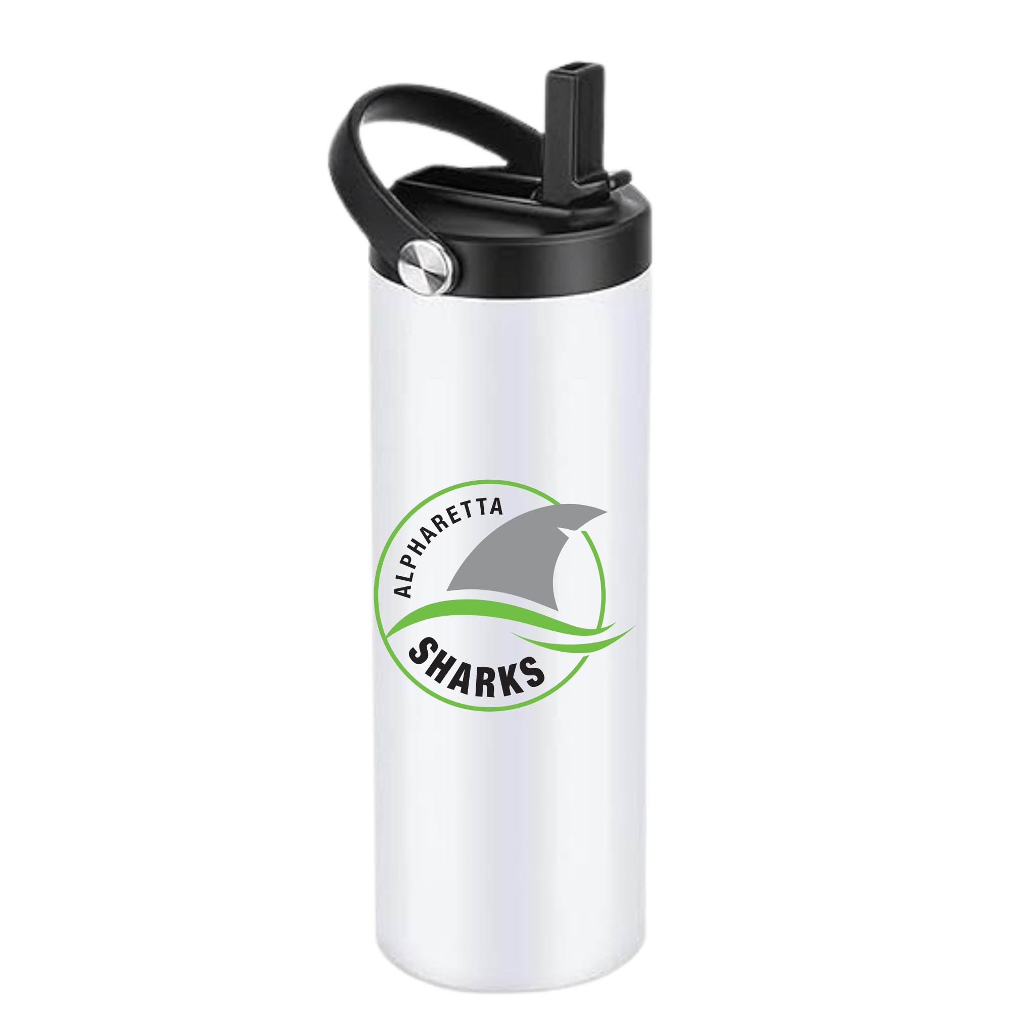Insulated Sports Bottle 20oz Fin Logo (Customized) - Alpharetta Sharks