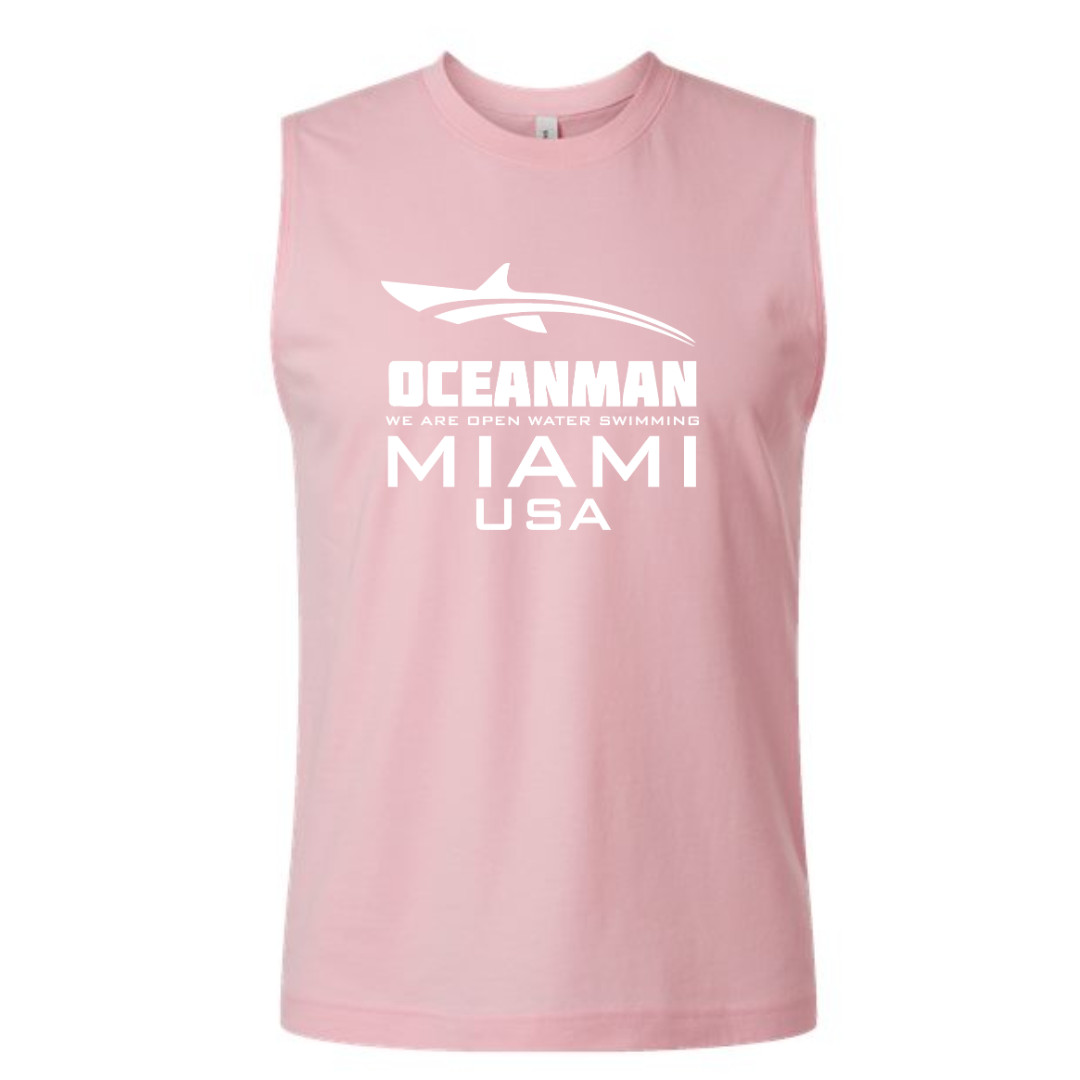 Unisex Muscle Tank text logo (Customized) - Oceanman