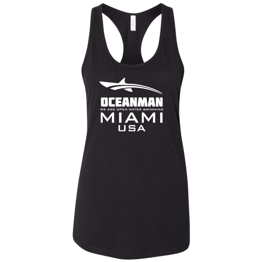 Ladies Jersey Racerback Tank text logo (Customoized) - Oceanman