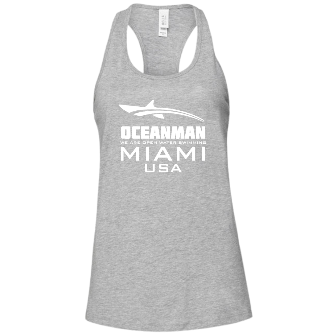 Ladies Jersey Racerback Tank text logo (Customoized) - Oceanman