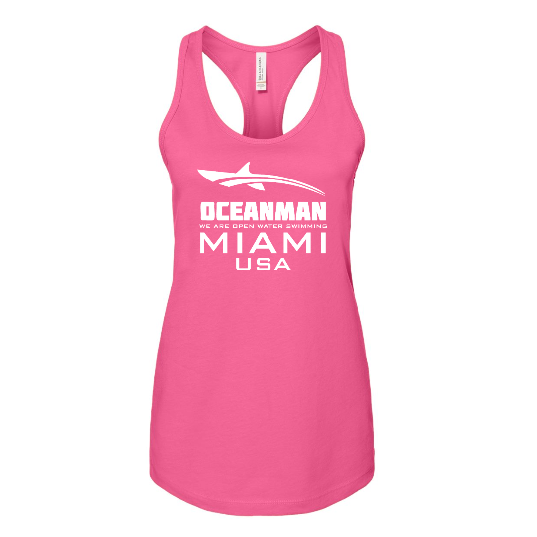 Ladies Jersey Racerback Tank text logo (Customoized) - Oceanman