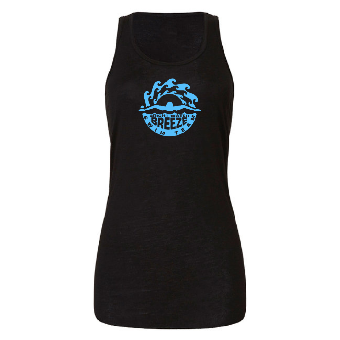 Ladies Racerback Flowy Tank (Customoized) -Bright Water