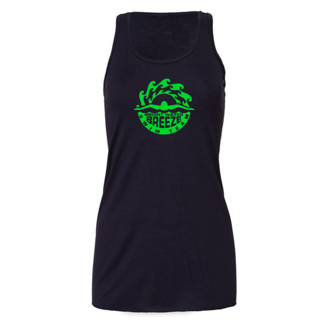 Ladies Racerback Flowy Tank (Customoized) -Bright Water